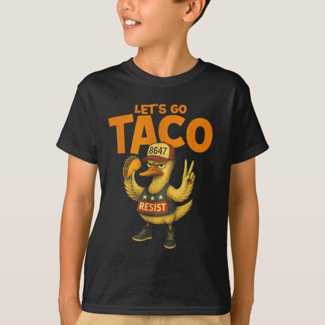 Camiseta Vamos Resistir ao Taco Duck  (Frente)