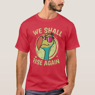Camiseta Vamos Ressurgir de novo Pássaro da Garota Maurícia