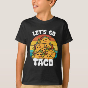 Camiseta Vamos Retro Engraçado Go Taco Funny Taco Lover