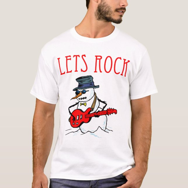Camiseta Vamos Rock Snowman (Frente)