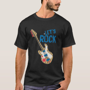 Camiseta Vamos Rock Star Rock n Roll Retro 80s Music Gift W