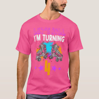 Camiseta Vamos Rolar Estou Fazendo 4 Anos Skate De Aniversá