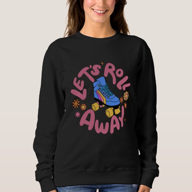 Camiseta Vamos rolar para fora Skates do cilindro (Frente)