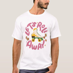 Camiseta Vamos rolar para fora Skates do cilindro