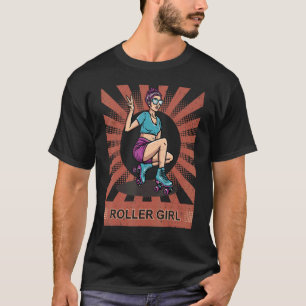 Camiseta Vamos Rolar Skater Retro Vintage Patinação Roller