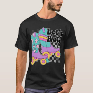 Camiseta Vamos Roll Cowgirl Western Roller Skater Vintage