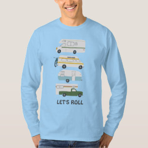 Camiseta VAMOS ROLL! Trailer de Campervan vanlife RV