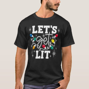 Camiseta Vamos Sai Do Natal Luzes De Natal Mulheres