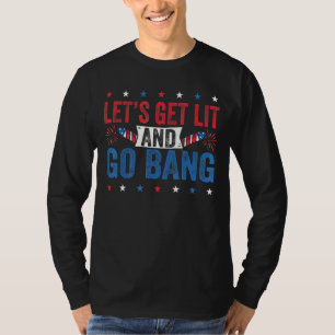 Camiseta Vamos Sai E Vai Bang 4 De Julho Fogos De Artifício