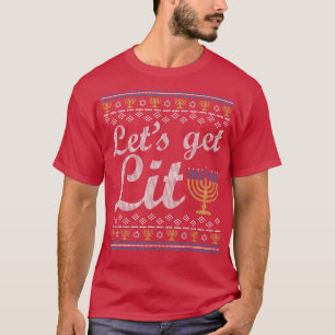 Camiseta Vamos Sai Hanukkah Judeu Menorah Ugly