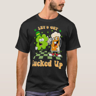 Camiseta Vamos Sente-Se Engraçado Dia de São Patrício Drink