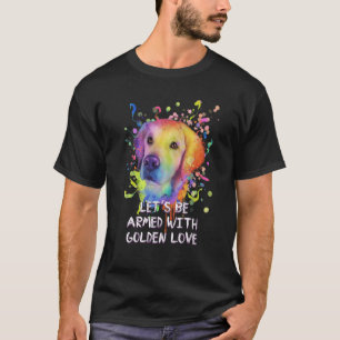 Camiseta Vamos ser armados com o Ouro R do Cachorro de Salv