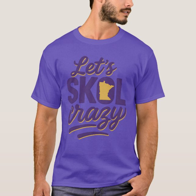 Camiseta Vamos Skol Crazy Minnesota (Frente)