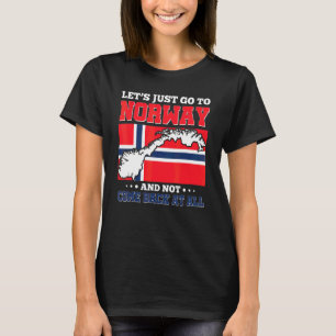 Camiseta Vamos só para a Noruega e não voltar nunca mais Nã