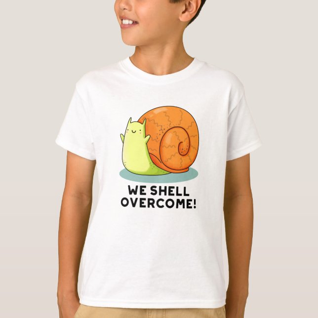 Camiseta Vamos Superar O Engraçado Caracol Positivo (Frente)