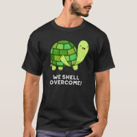 Vamos Superar Tortoise Engraçada Pun Escuro BG