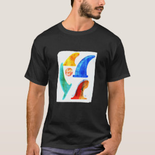 Camiseta Vamos Surf Multas Pincéis Coloridos