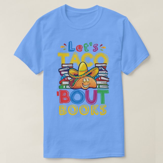 Camiseta Vamos Taco Bout Book (Frente do Design)