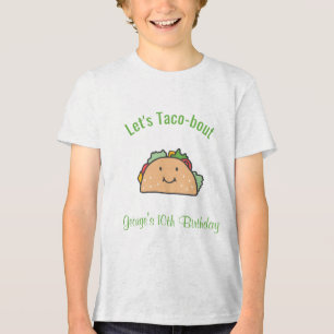 Camiseta Vamos Taco-bout Nome Personalizado Idade Aniversár