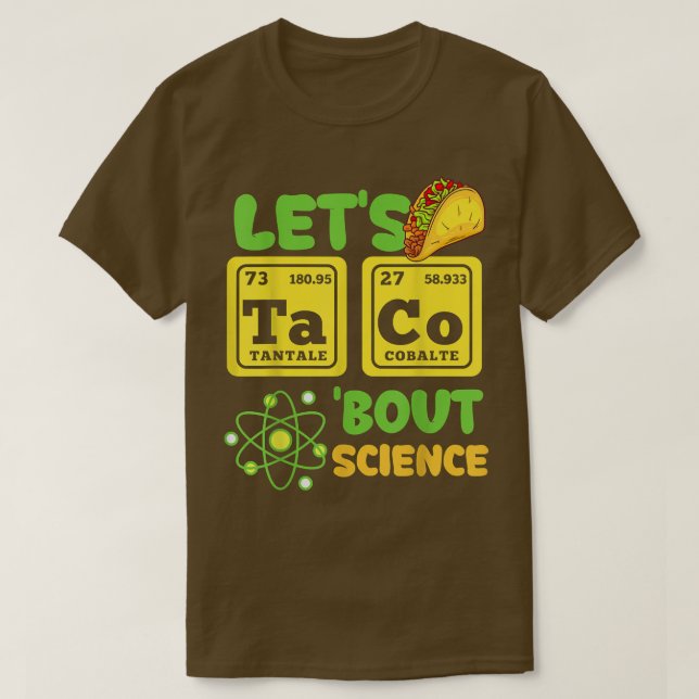 Camiseta Vamos Taco Bout Science Funny Cinco De Mayo 1318 (Frente do Design)