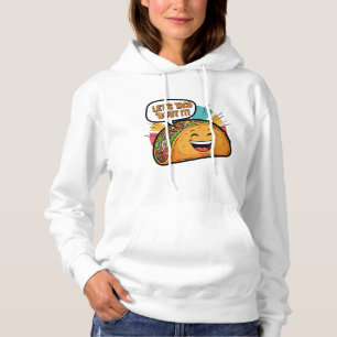 Camiseta Vamos Taco - Engraçado Feliz Cartoon Taco