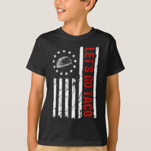 Camiseta Vamos Taco - Sempre Frangos Engraçados Homens Comi