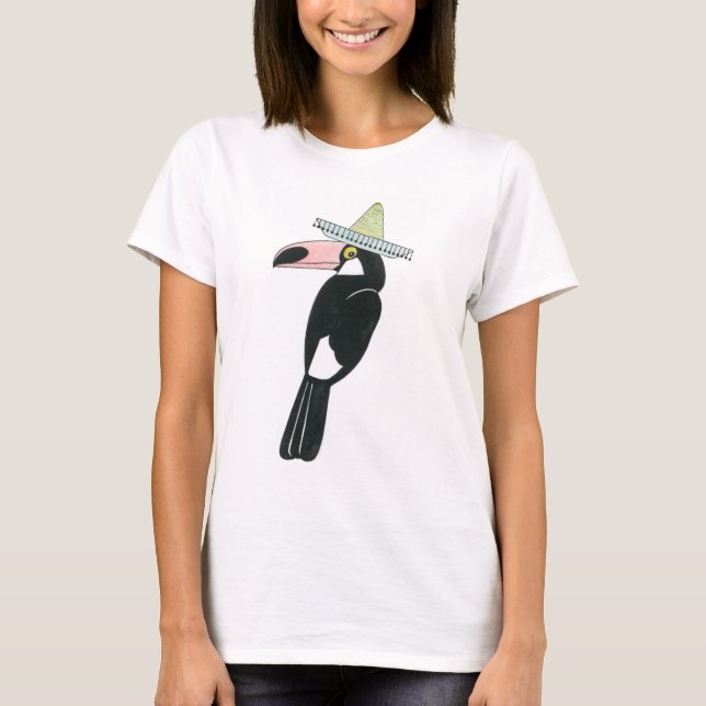 Camiseta Vamos Taco Sobre Amor | Toucan Sombrero (Frente)