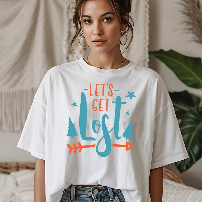 Camiseta Vamos ter aventura perdida (Criador carregado)