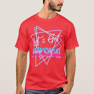 Camiseta Vamos Ter Um anos 80 De Teto De Ginástica Física P