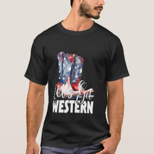 Camiseta Vamos ter um Cowboy americano ocidental