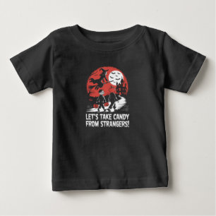 Camiseta Vamos Tirar Doce de Estranhos Funny Halloween