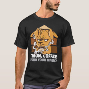 Camiseta Vamos tomar um café, seu cão mágico do Grim