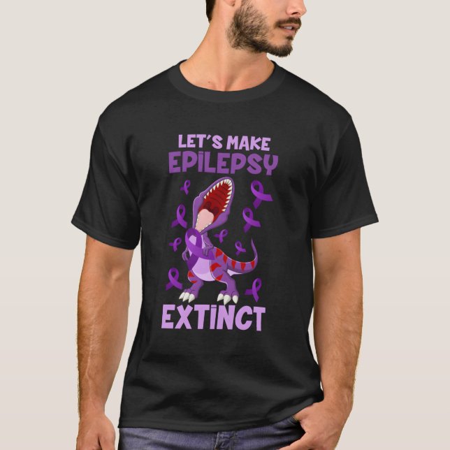 Camiseta Vamos Torna a Epilepsia Extinta a Consciência da E (Frente)