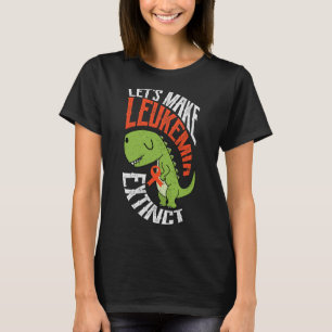 Camiseta Vamos Tornar A Leucemia Extinta O Dinossauro Hemat