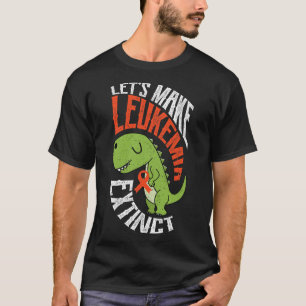 Camiseta Vamos Tornar A Leucemia Extinta O Dinossauro Hemat