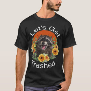 Camiseta Vamos Traz Raccoon Engraçado Panda E Beautifu