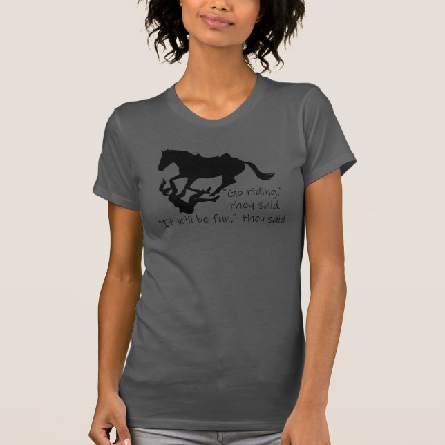 Camiseta Vamos Vai Andar Cavalos Engraçados (Frente)