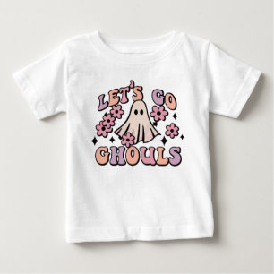 Camiseta Vamos vai às fantasmas no Dia das Bruxas, bonitinh