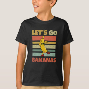 Camiseta Vamos Vai Banana Bananas Crianças Engraçado
