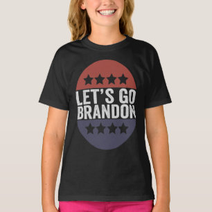 Camiseta Vamos vai Brandon Funny Patriótico Bandeira Americ