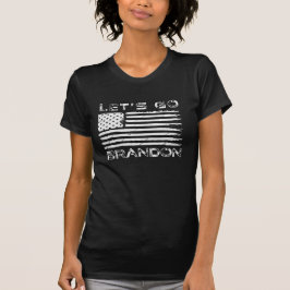 Camiseta Vamos vai Brandon Funny Patriótico Bandeira Americ