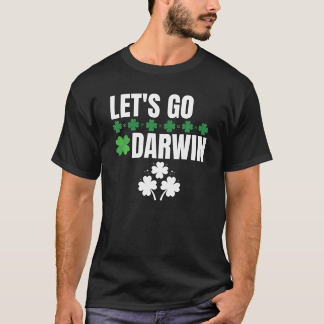 Camiseta Vamos Vai Darwin com Ruas. Dia de Patrick Engraçad (Frente)