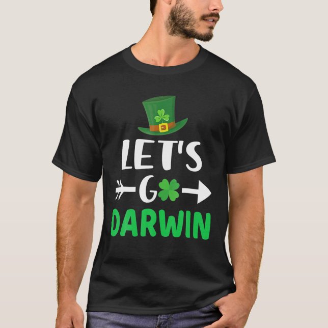 Camiseta Vamos Vai Darwin com Ruas. Dia de Patrick Engraçad (Frente)