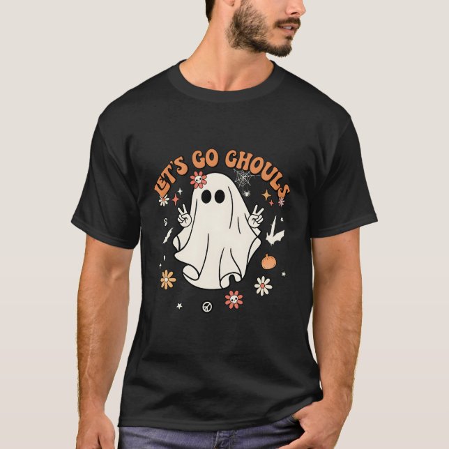 Camiseta Vamos Vai Ghouls Halloween Py Ghost Pumpkin (Frente)