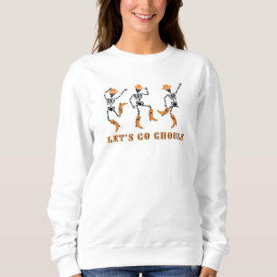 Camiseta Vamos Vai Ghouls Halloween Skeletons Cowboy