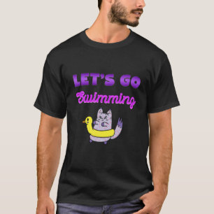 Camiseta Vamos Vai Nadar Gatos Amigos Irmãs Amizade