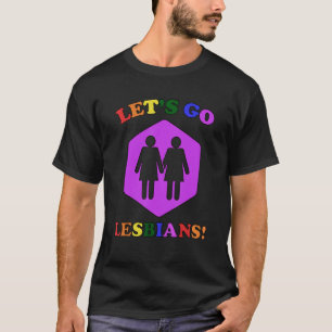 Camiseta Vamos vai para lésbicas! Orgulho lésbico_3