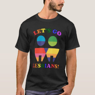 Camiseta Vamos vai para lésbicas! Orgulho lésbico_4