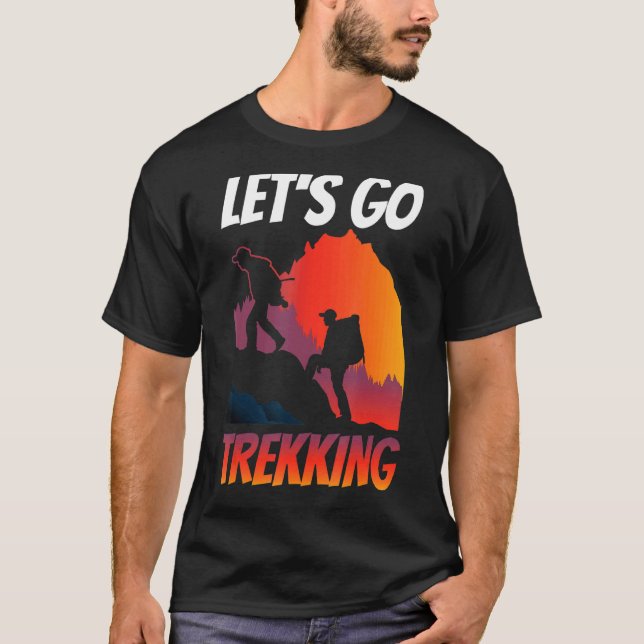 Camiseta Vamos Vai Trekking Hike Hiker (Frente)