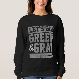 Camiseta Vamos Verde e Equipe Cinza Cores Favoritas Vintage